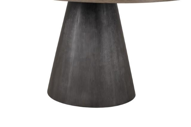 Broager 5 Pc Dining Table Set (White Caster Chairs) Rustic Oak